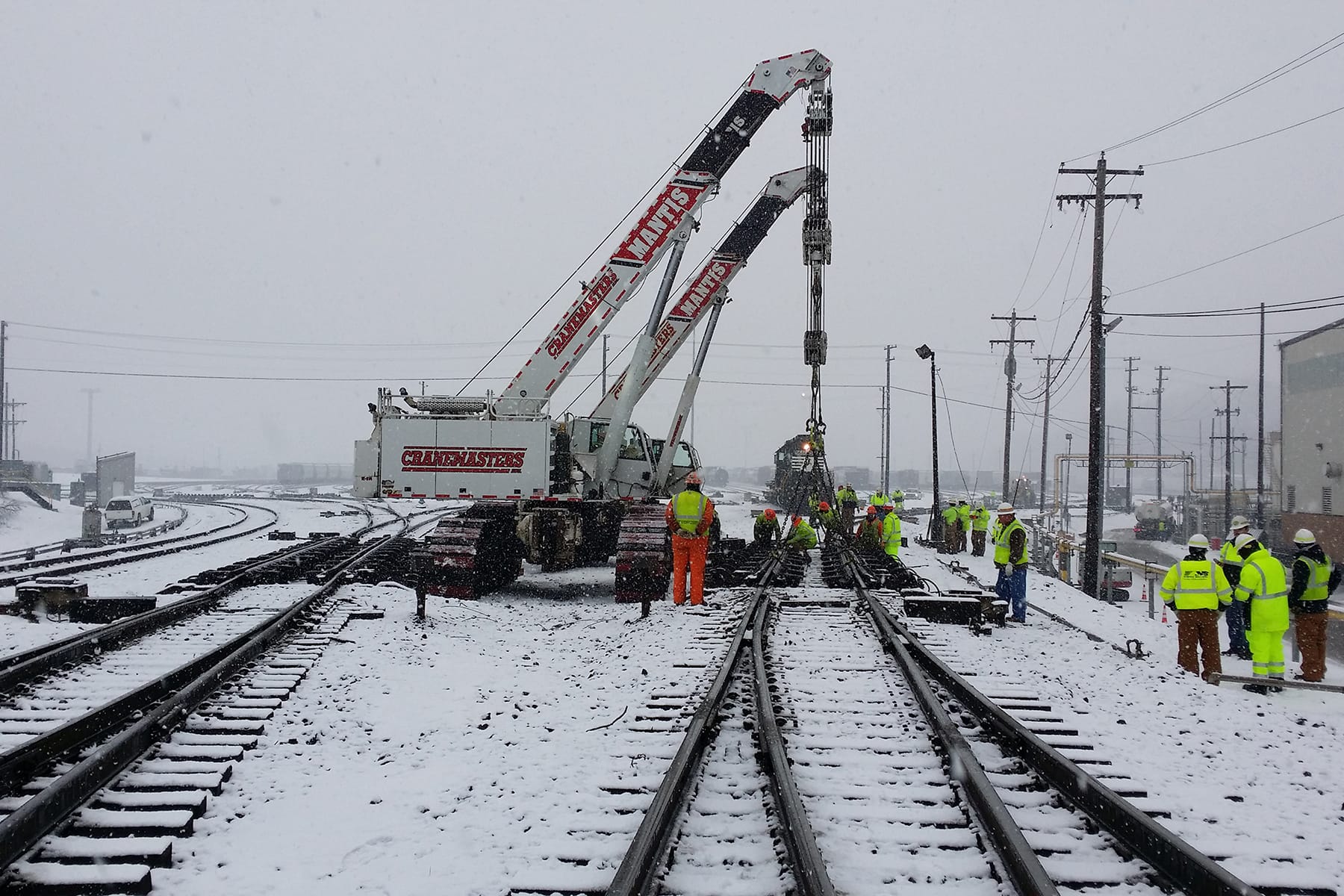 Complex Track Structure Installation | Railroad Service & Derailment ...