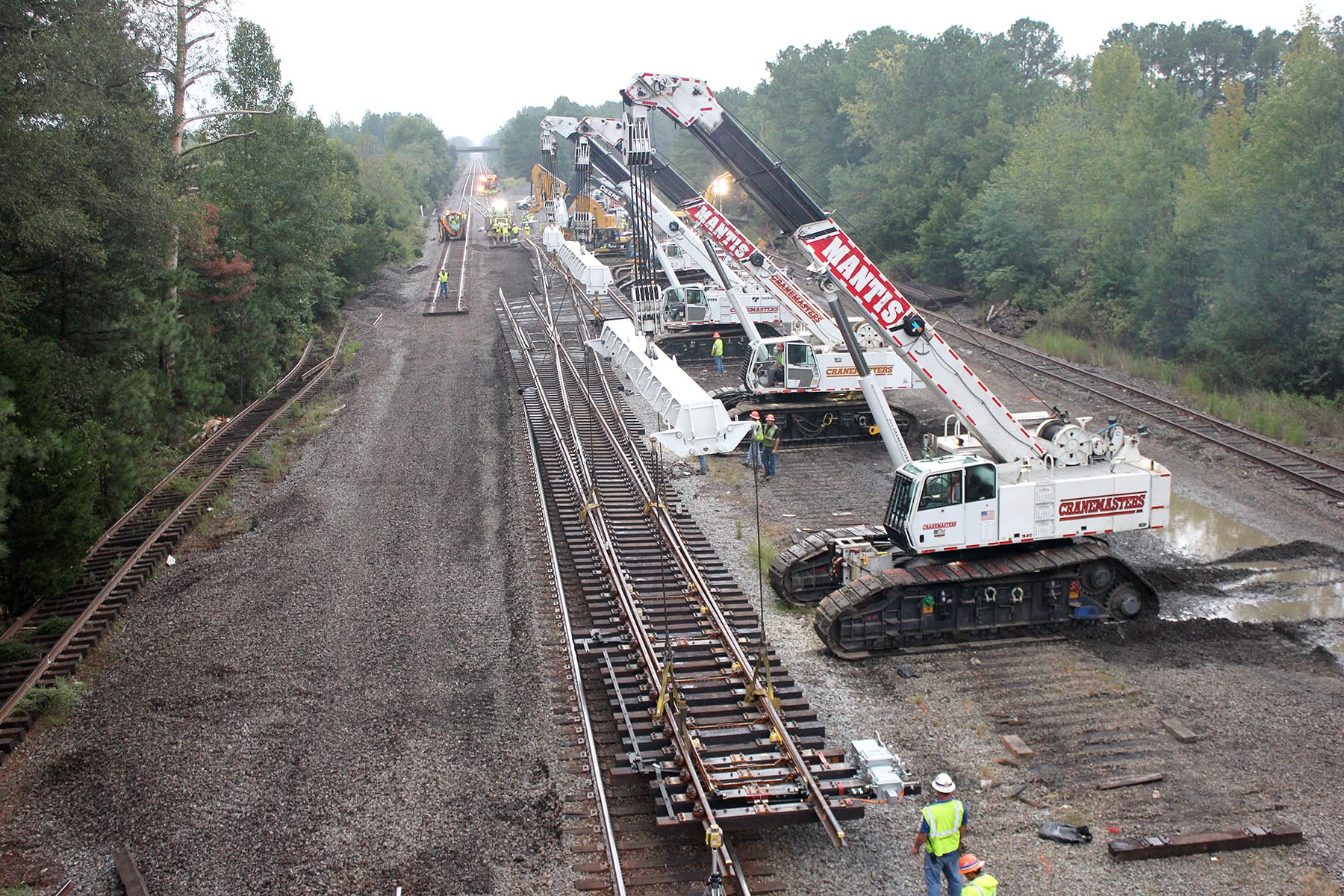 Complex Track Structure Installation | Railroad Service & Derailment ...